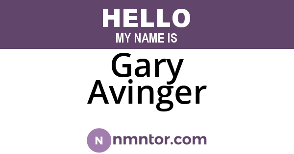 Gary Avinger