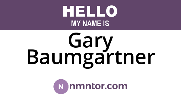 Gary Baumgartner