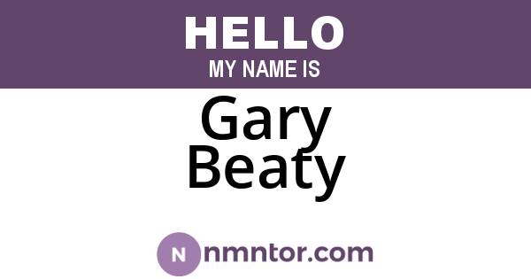Gary Beaty