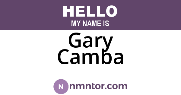 Gary Camba