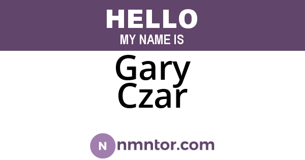 Gary Czar