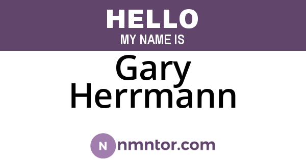 Gary Herrmann