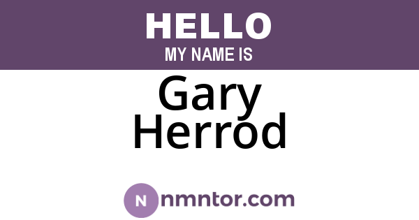 Gary Herrod