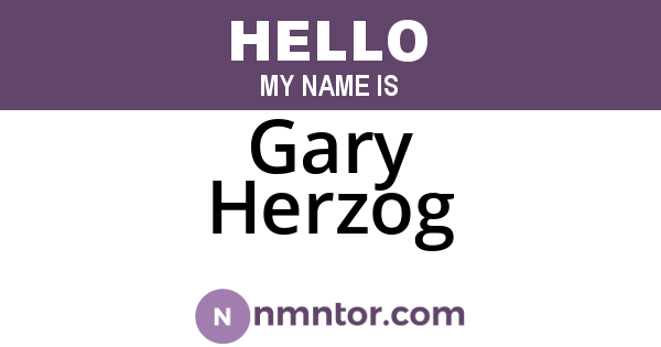 Gary Herzog