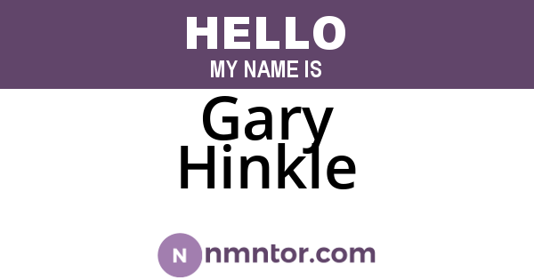 Gary Hinkle