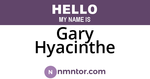 Gary Hyacinthe