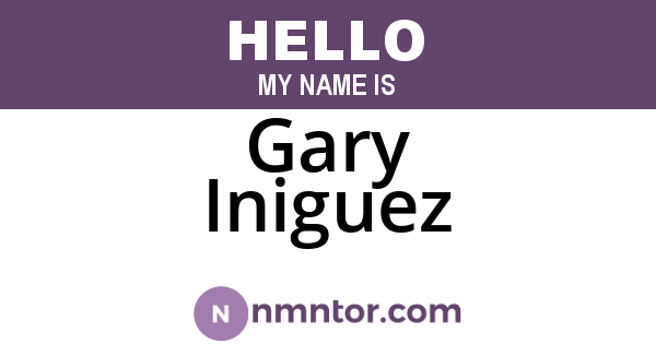 Gary Iniguez
