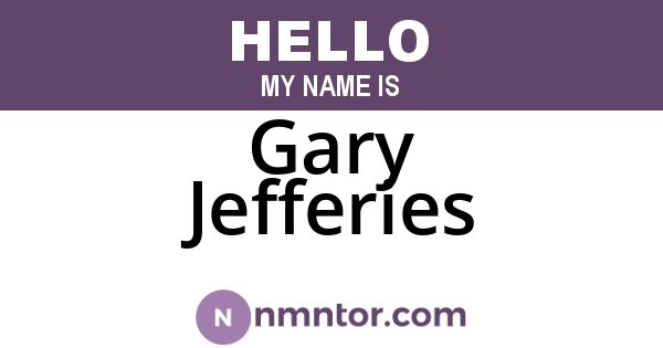 Gary Jefferies