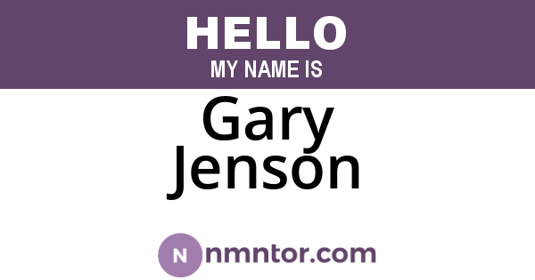 Gary Jenson