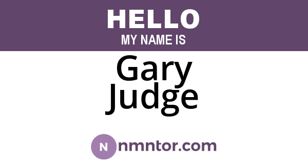 Gary Judge