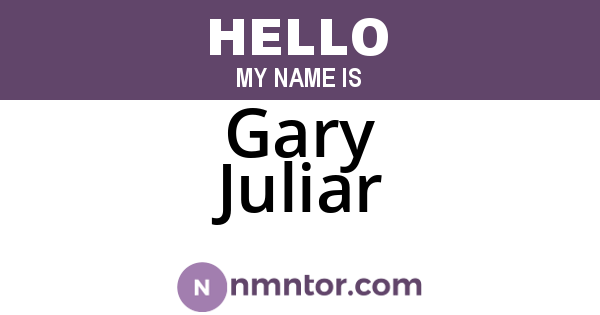 Gary Juliar