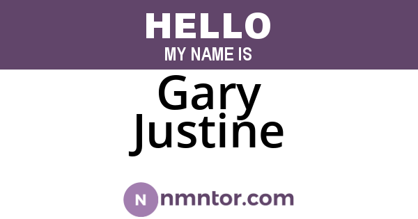 Gary Justine