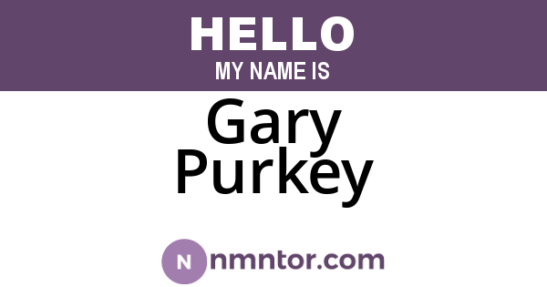 Gary Purkey