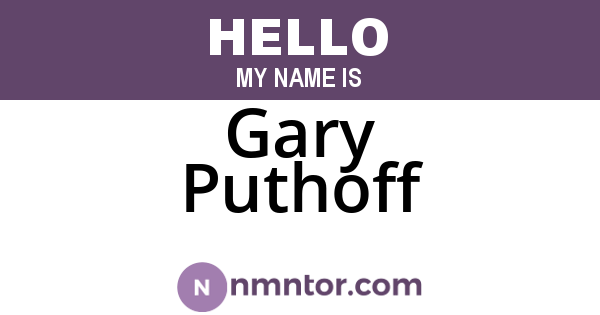 Gary Puthoff