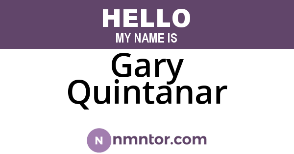Gary Quintanar