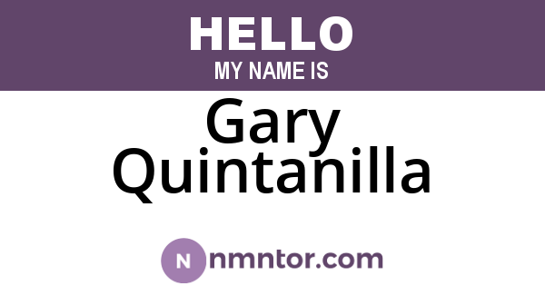 Gary Quintanilla
