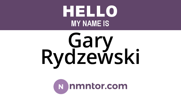 Gary Rydzewski