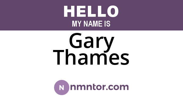 Gary Thames
