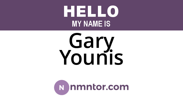 Gary Younis