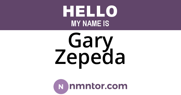 Gary Zepeda