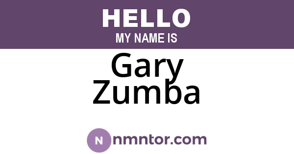 Gary Zumba