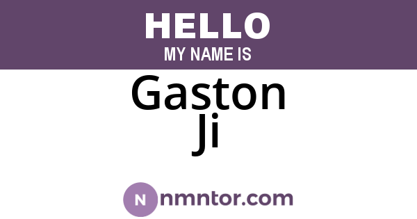 Gaston Ji