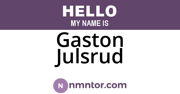 Gaston Julsrud