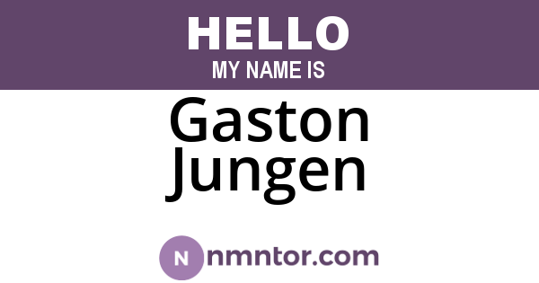 Gaston Jungen