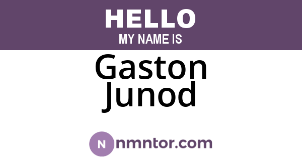 Gaston Junod