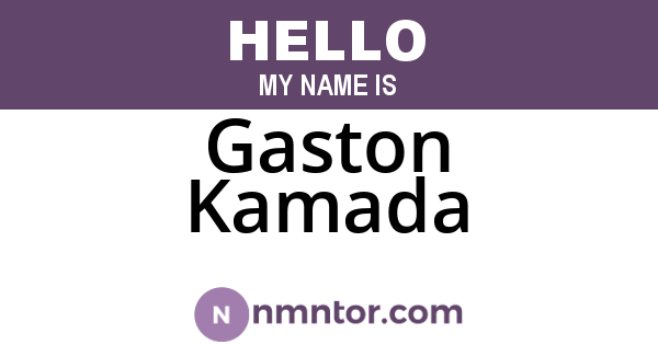 Gaston Kamada