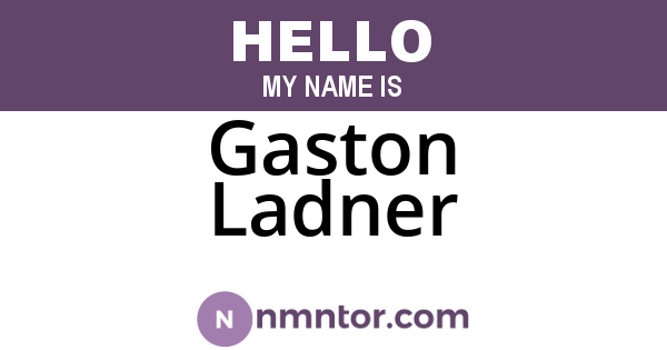 Gaston Ladner