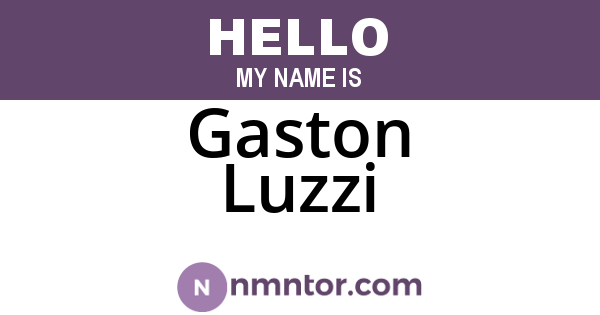 Gaston Luzzi