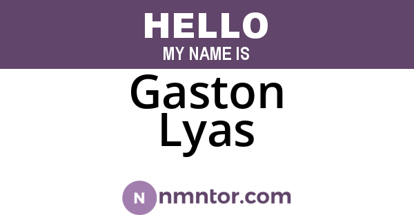 Gaston Lyas
