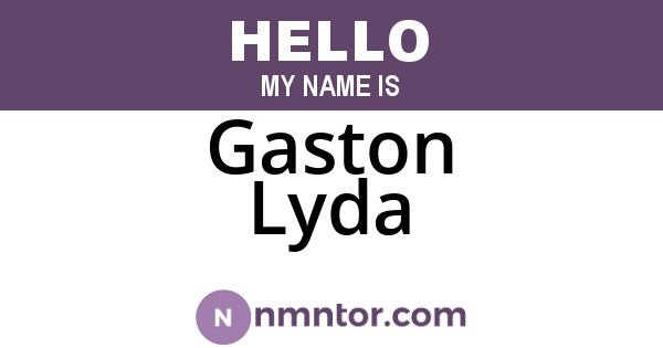 Gaston Lyda