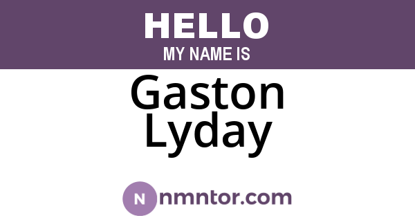 Gaston Lyday
