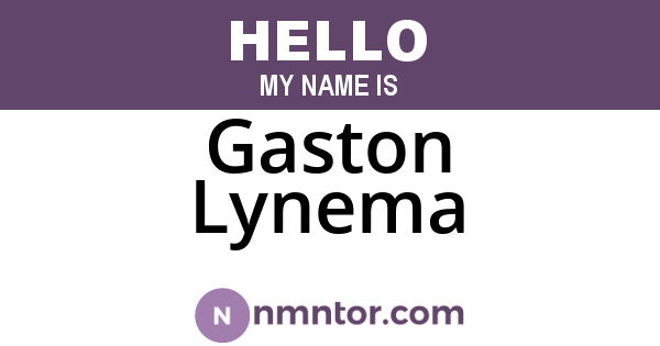 Gaston Lynema