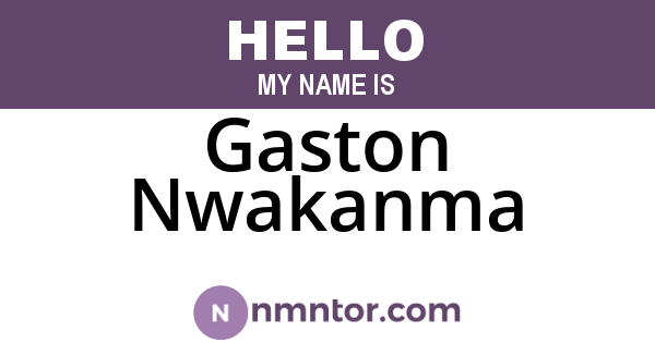Gaston Nwakanma