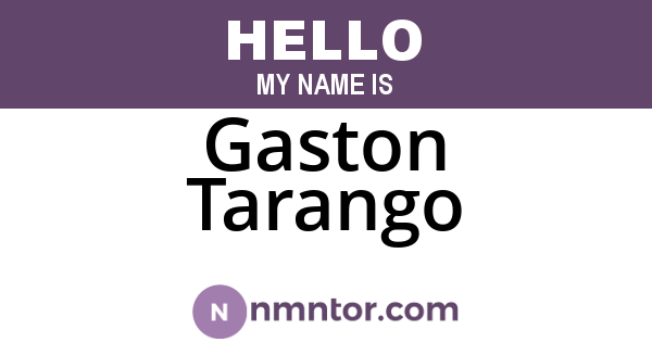 Gaston Tarango