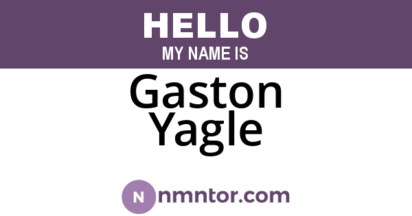 Gaston Yagle