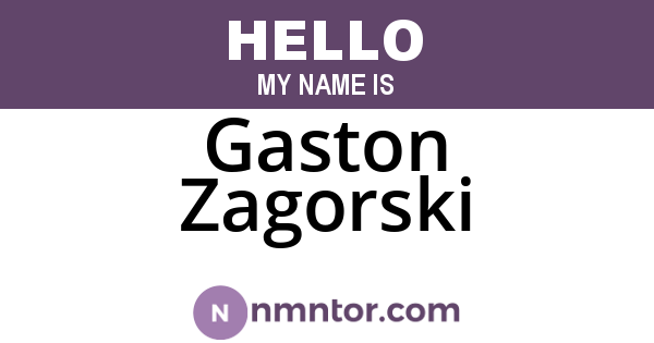 Gaston Zagorski