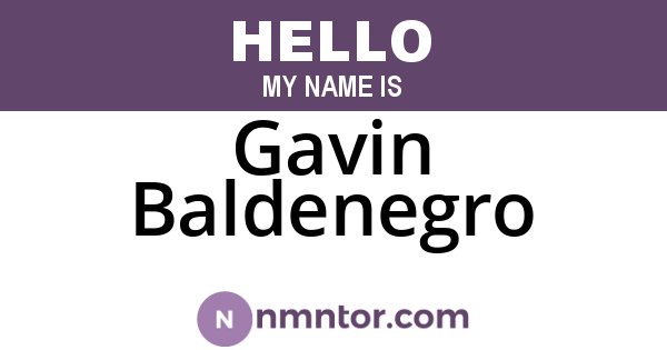 Gavin Baldenegro