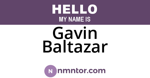 Gavin Baltazar