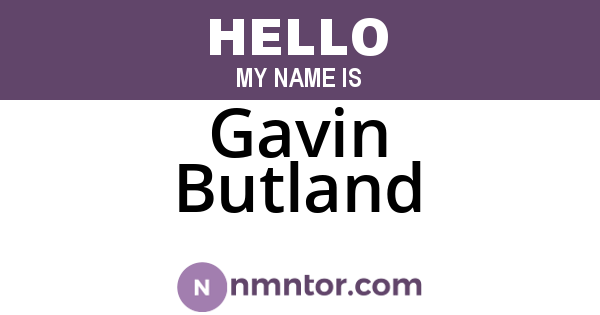 Gavin Butland