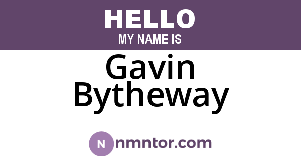 Gavin Bytheway
