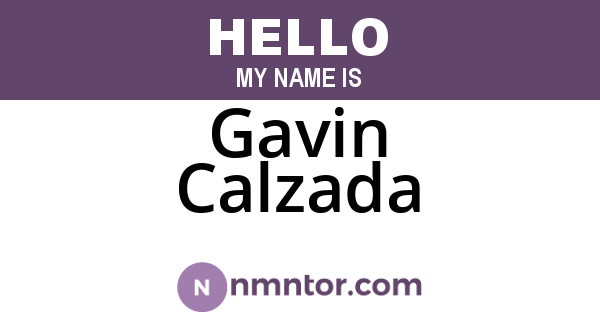Gavin Calzada