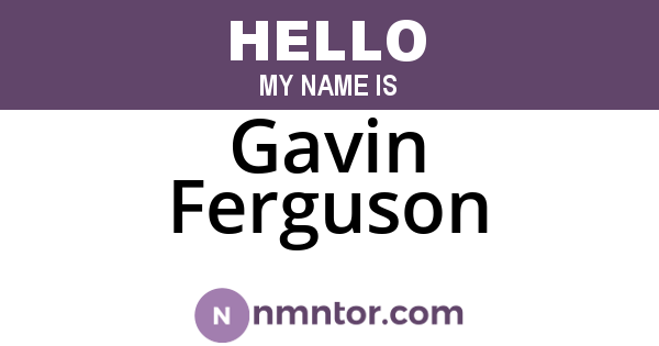 Gavin Ferguson