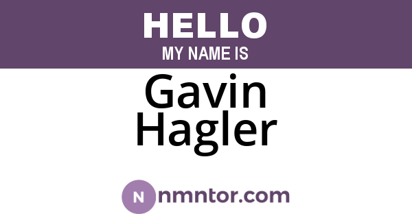 Gavin Hagler
