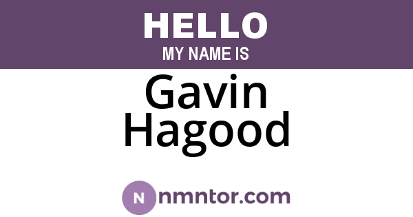 Gavin Hagood