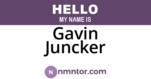 Gavin Juncker