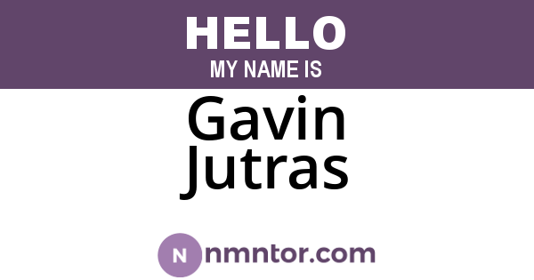 Gavin Jutras